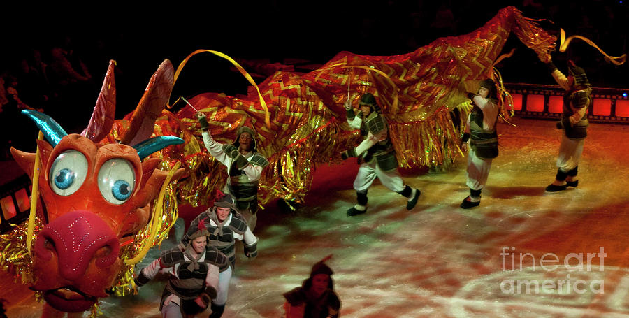Mushu Chinese Dragon with Disney on Ice 100 Years of Magic Photograph by David Oppenheimer