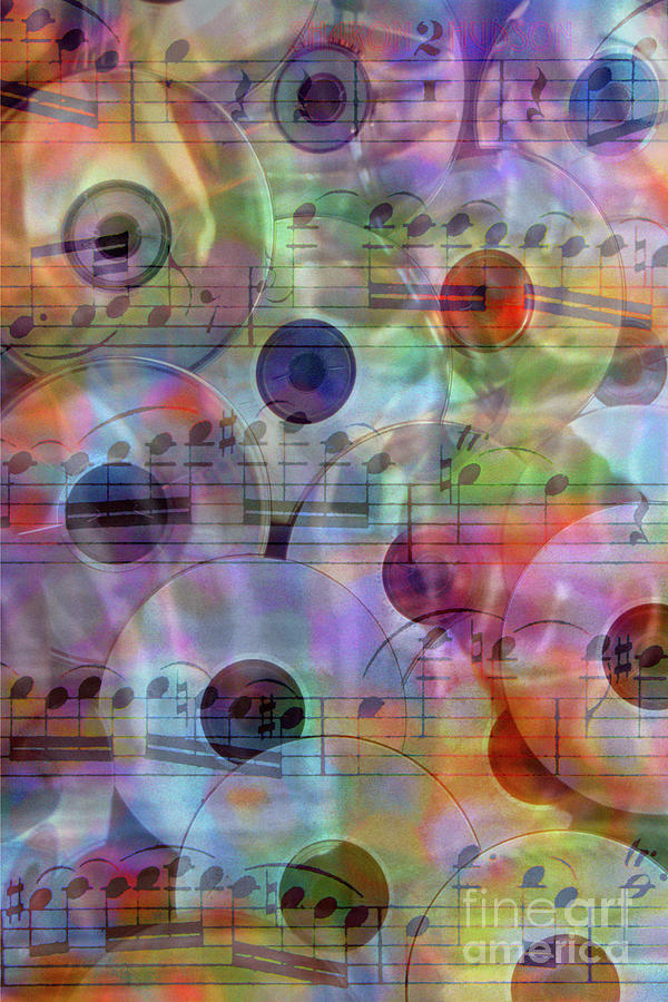 music abstract photography - Playlist Photograph by Sharon Hudson
