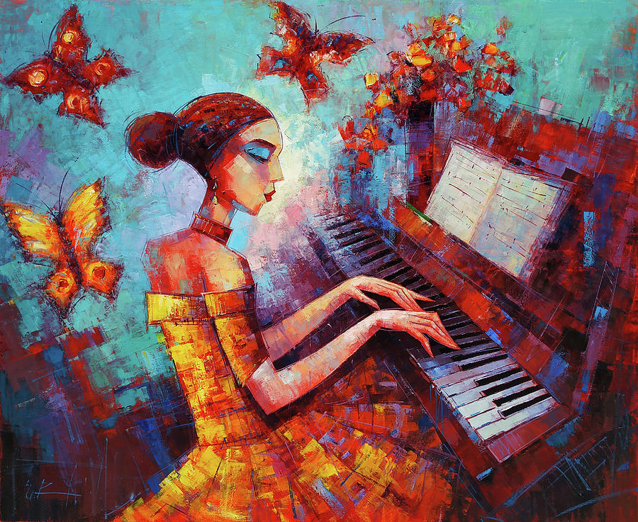 Music Painting - Music And Collors by Narek Qochunc Music Painting - Music And Collors by Narek Qochunc