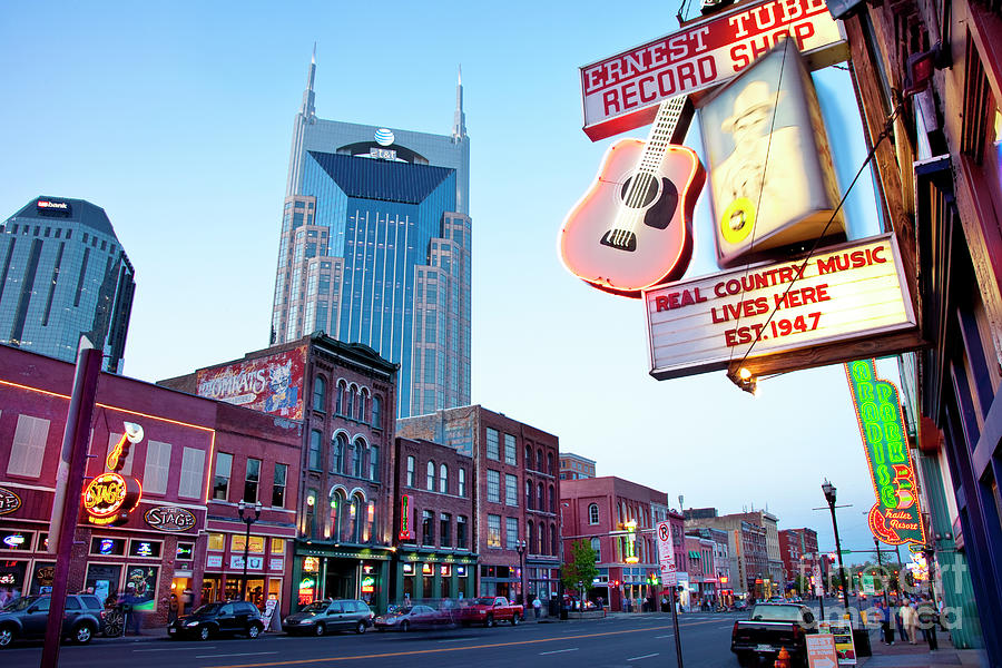 Nashville Photograph - Music City USA - Nashville Tennessee by Brian Jannsen