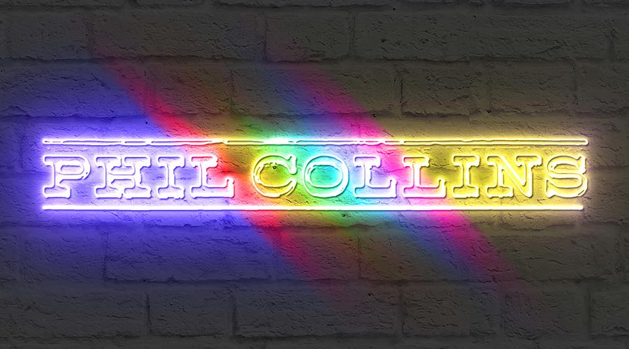 Music Collins Phil Neon Logo Art Mixed Media By Lew Rebekah Pixels