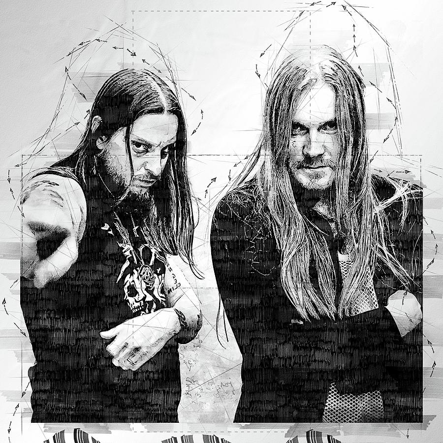 Music darkthrone Digital Art by Bren Denprice