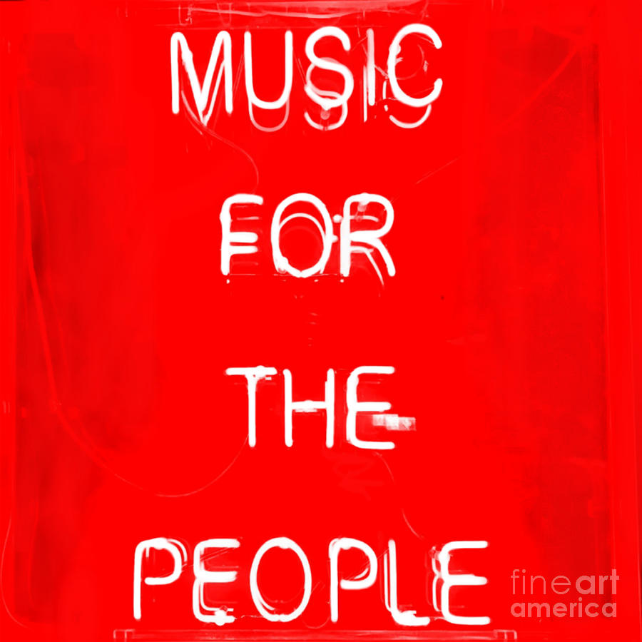 Music for the people - Typografie Painting by Felix Von Altersheim