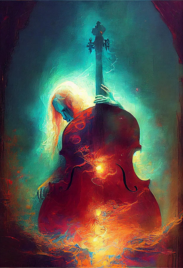 Music  is  a  magical  Language  By  Beksinski  and  Bi  bcf  e  c  ae  caad by Asar Studios Digital Art by Celestial Images