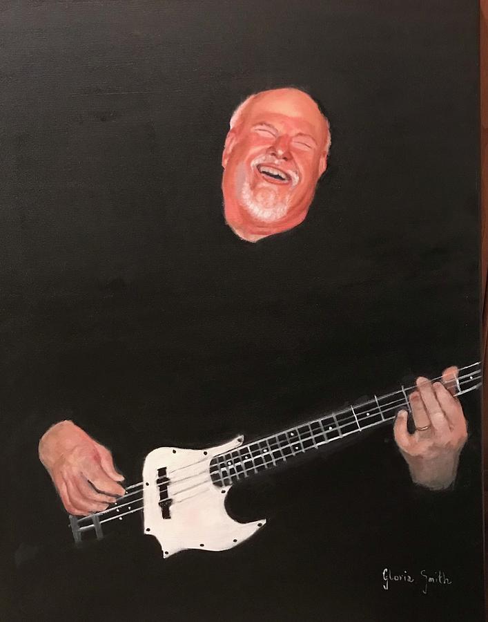 Music Man Painting by Gloria Smith