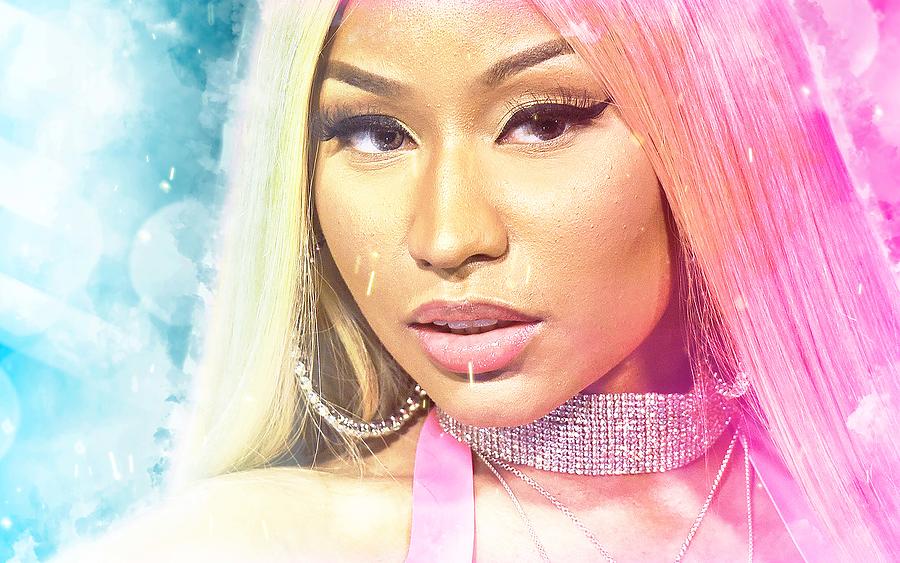 Music Nicki Minaj Rapper Singer Model 1 Digital Art by Rickey Ruttinger