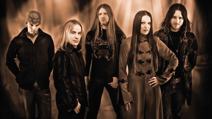 Music Nightwish Band Music Finland Jukka Nevalianen Emppu Vuorinen Marco Hietala Tarja Turunen Tuomas Holopianen Digital Art By Allen Baumbach