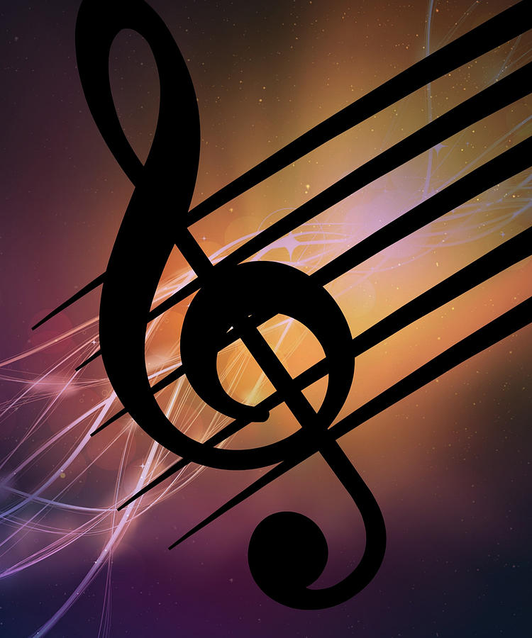 Music Notes Digital Art by Alberto Rodriguez - Fine Art America