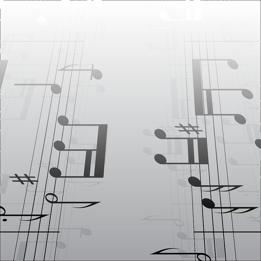 Music notes background Drawing by LongQuattro