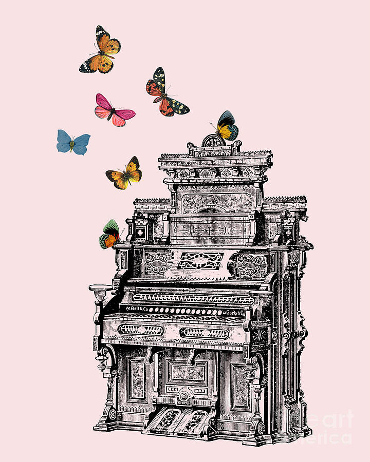 Music Digital Art - Music Organ Decor by Madame Memento