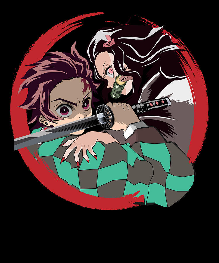 Music Retro Demon Slayer Anime Tanjiro and Nezuko by Anime-Video Game