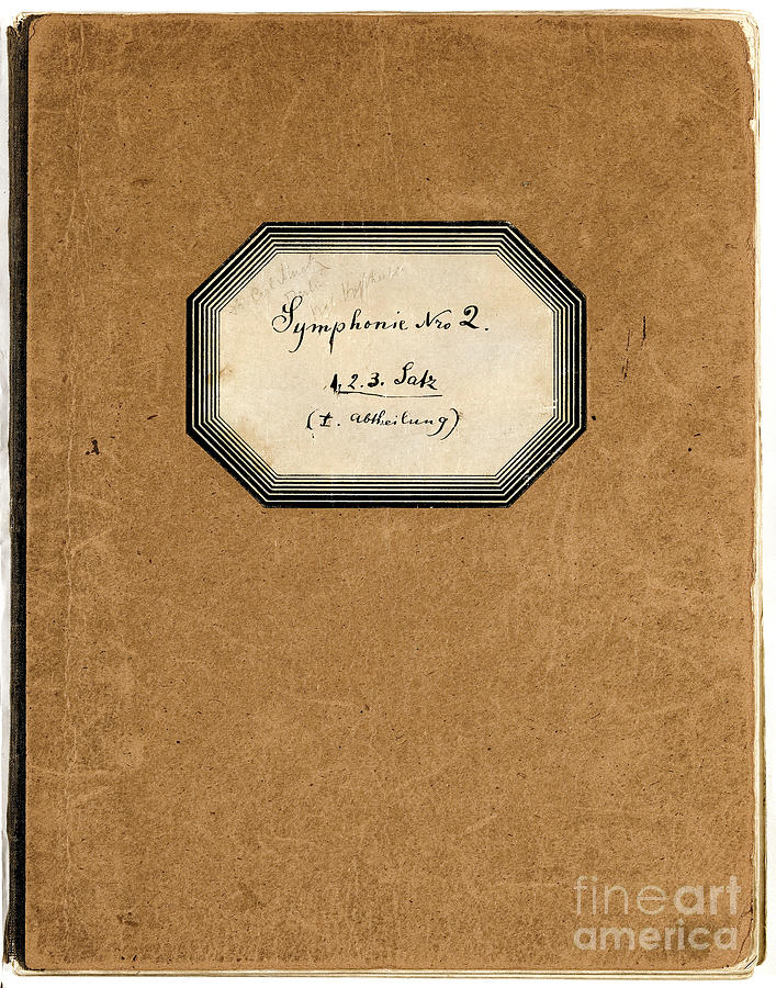 Music Score Cover, 1896 Mixed Media by Gustav Mahler