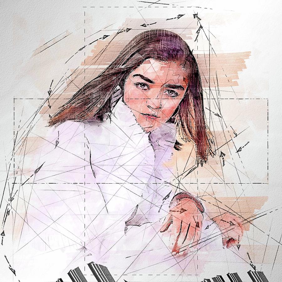 Music Singer Williams Maisie 17 Digital Art By Bren Denprice