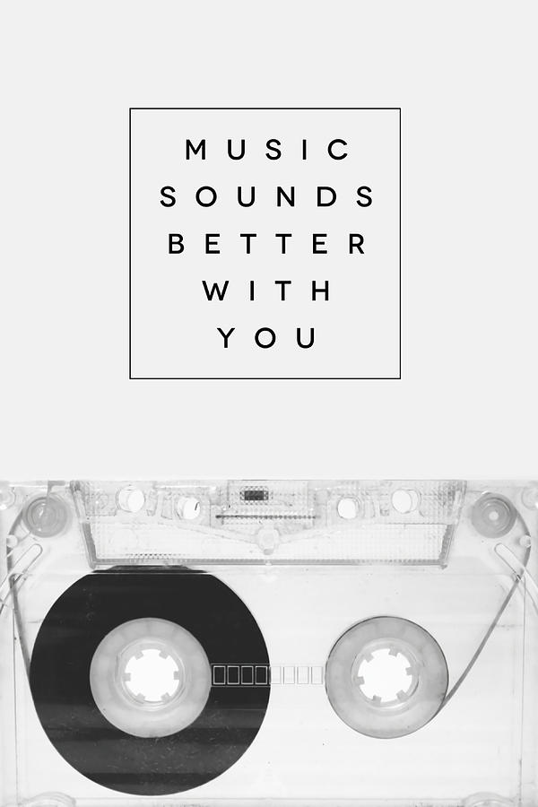 Music Sounds Better With You Poster Painting by Mitchell Wilkinson Pixels