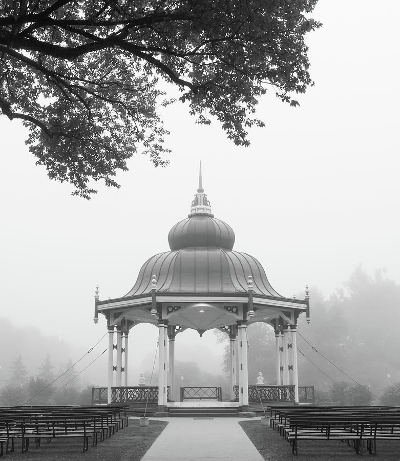 St. Louis Photograph - Music Stand in fog by Scott Rackers