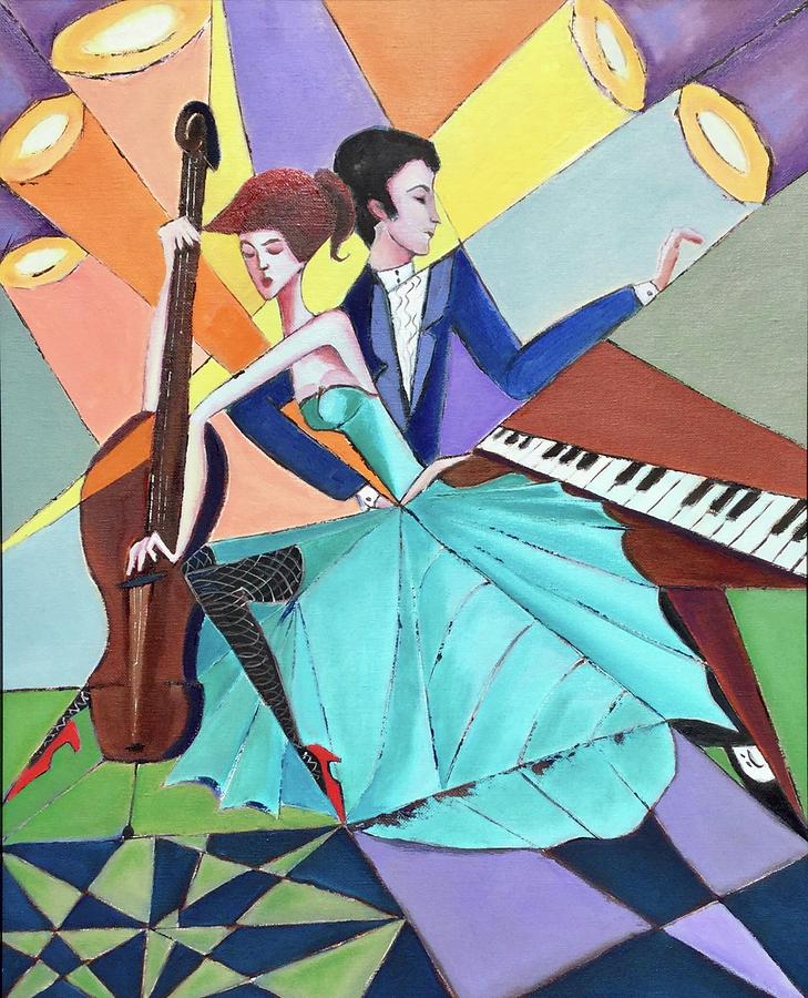 Music world  Painting by Lana Sylber