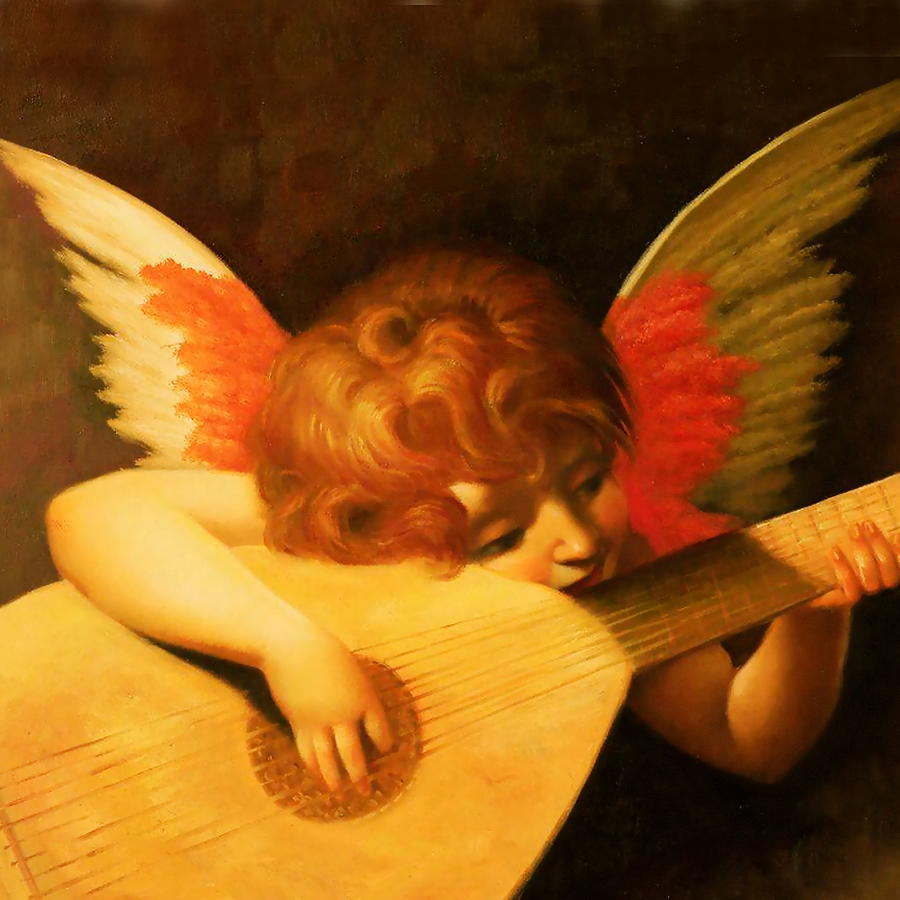 Angel Digital Art - Musical Angel Rosso Fiorentino by Rosso Fiorentino
