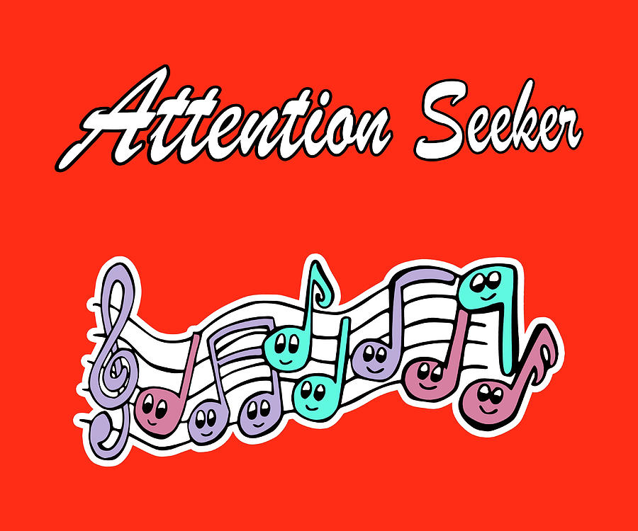 Musical Attention Seeker Poster Painting By Stewart Wayne Fine Art America