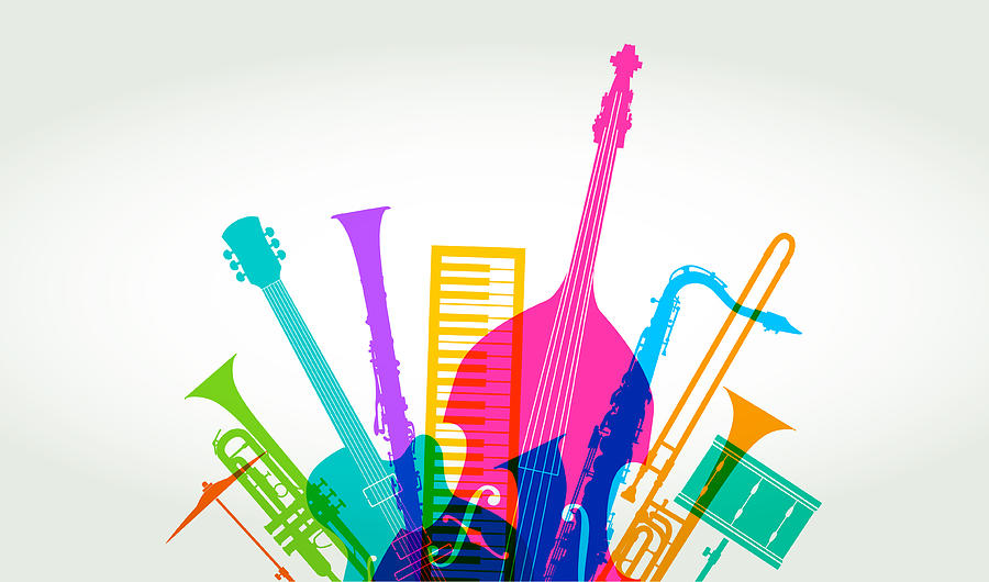 Musical instruments - Jazz Drawing by Smartboy10