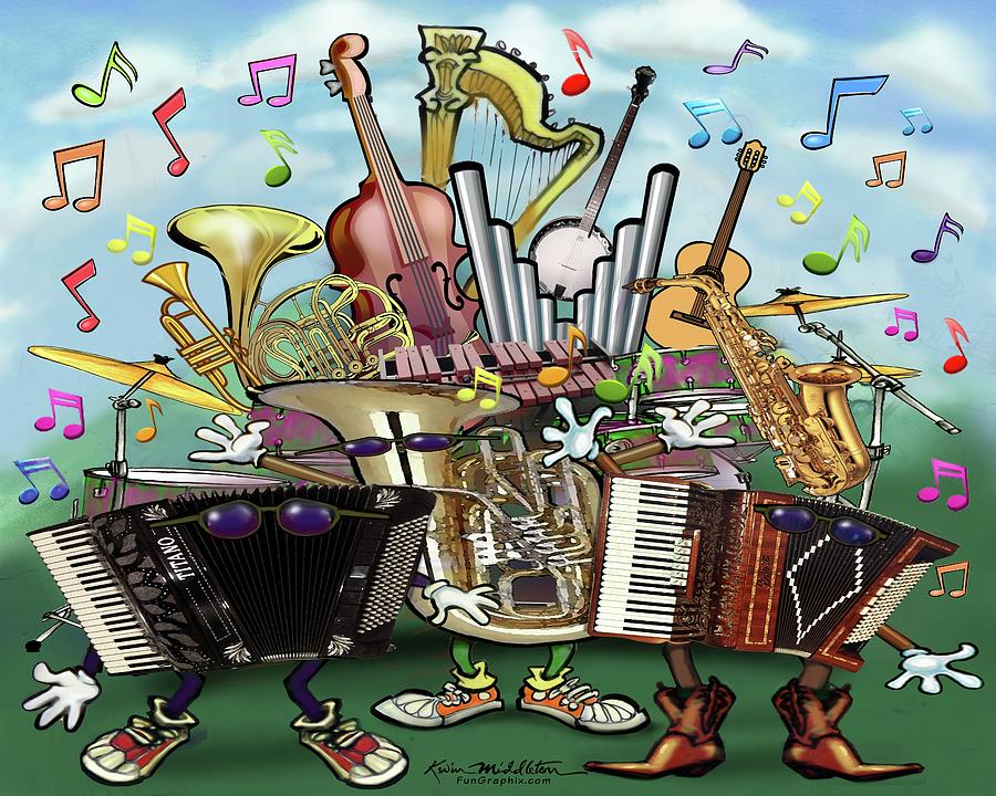 Musical Instruments Digital Art