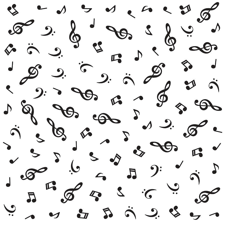 Musical Notes Pattern Poster Copy 1 Painting by Walsh Anderson | Pixels