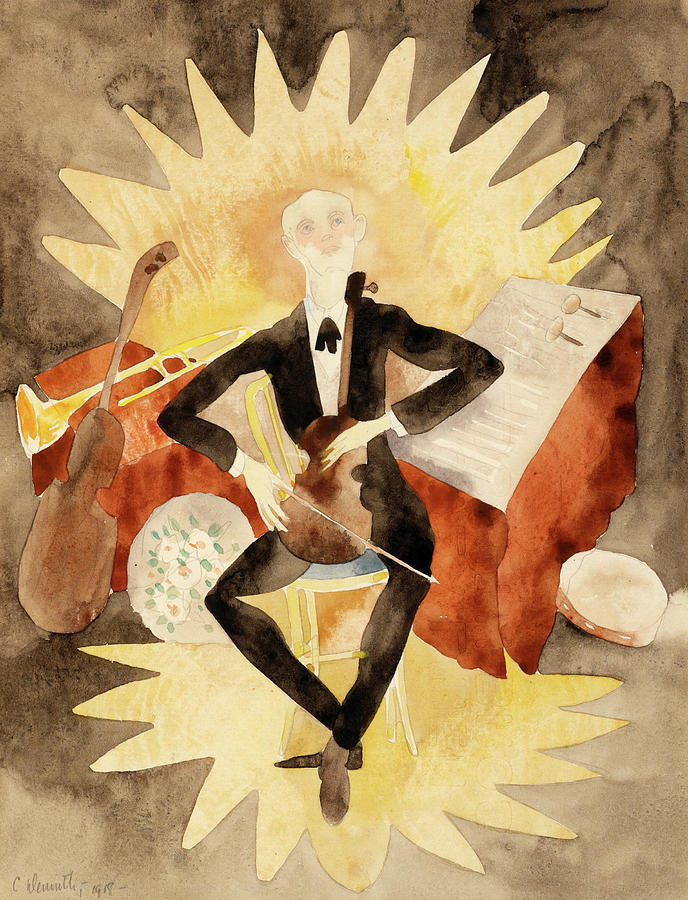 Charles Demuth Painting - Musician, 1918 by Charles Demuth