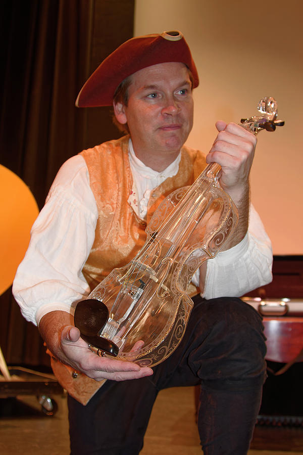 Musician With Glass Violin Photograph by Sally Weigand - Fine Art America