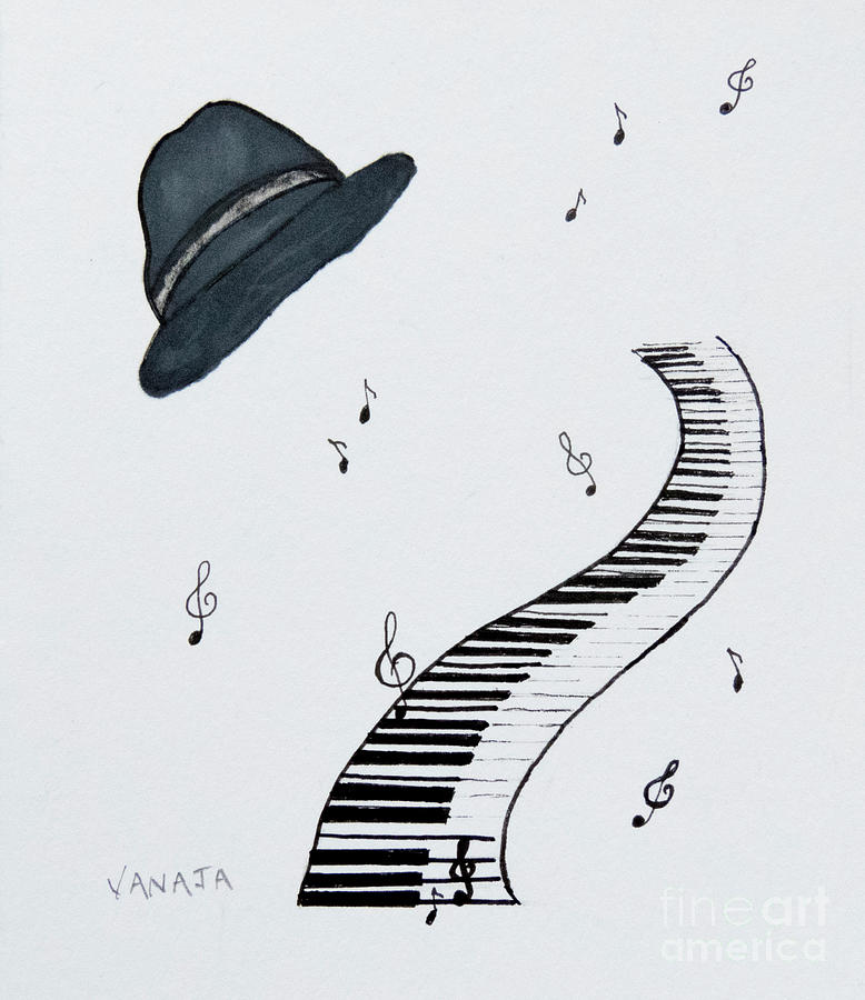 Musicians Hat Painting by Vanajas Fine-Art