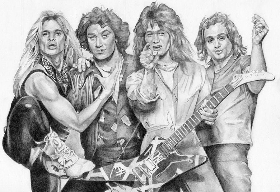 Musicians Van Halen Drawing by Candie Hernandez Carter Fine Art America