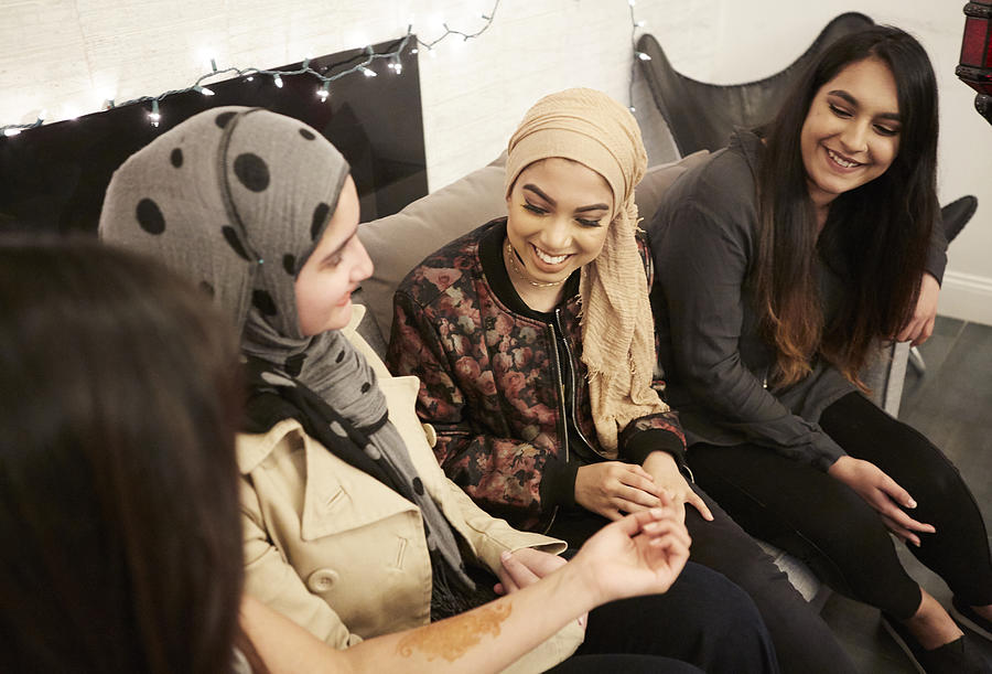 #MuslimGirls Iftar for Ramadan - Showing Off Henna Photograph by Muslim Girl