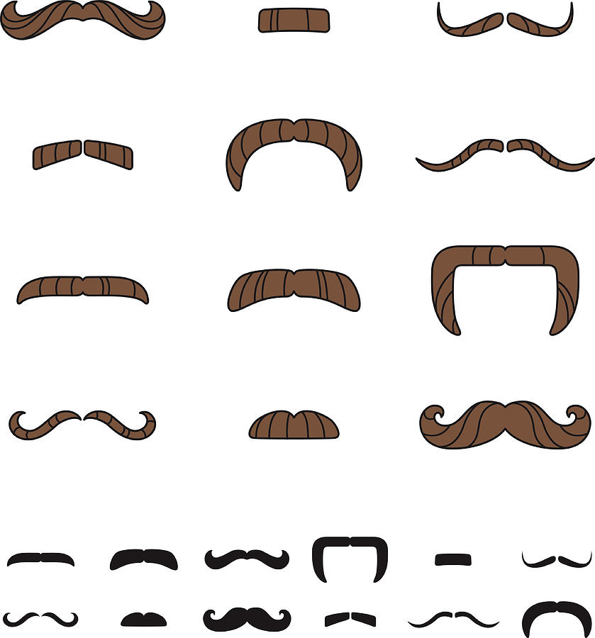 Mustache Styles Drawing by Bortonia
