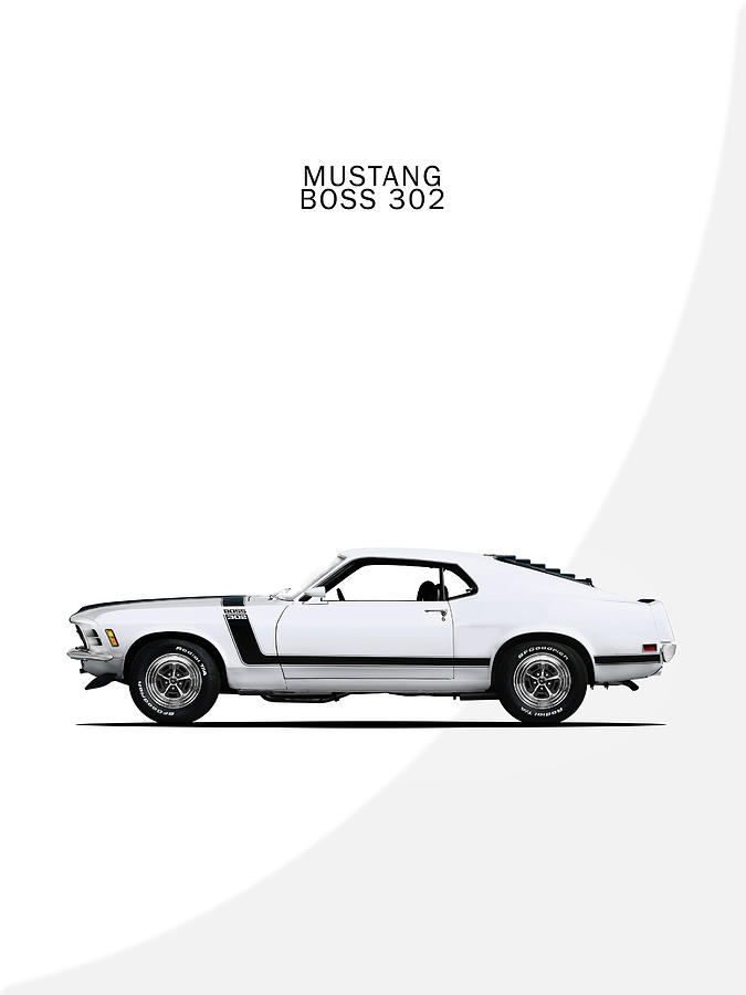 Car Photograph - Mustang Boss by Mark Rogan