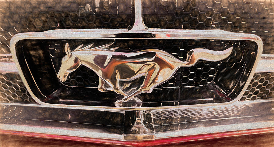 Mustang Grille Photograph by ARTtography by David Bruce Kawchak