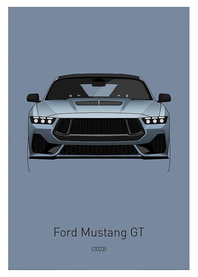 Mustang GT Poster Digital Art by Willy Art - Fine Art America