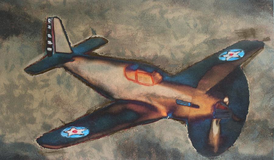 Mustang in the Sky Mixed Media by Christopher Reed
