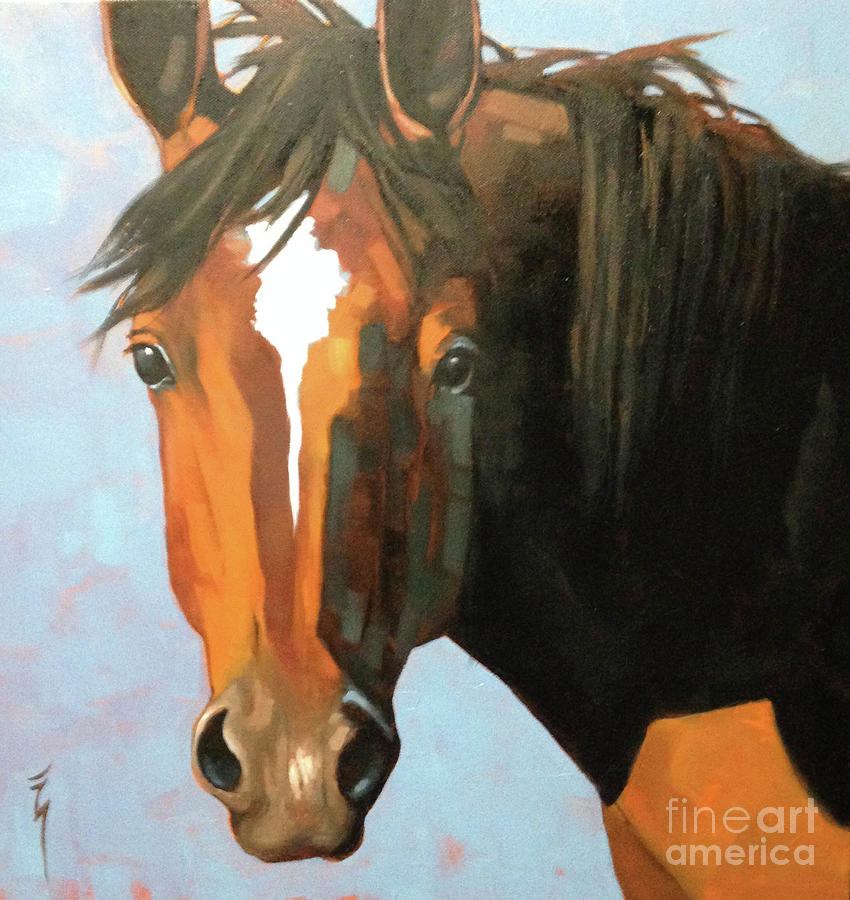 Mustang Painting by Katherine Zymbroy - Fine Art America