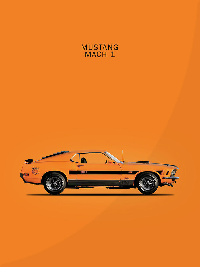 Car Photograph - Mustang Mach 1 by Mark Rogan
