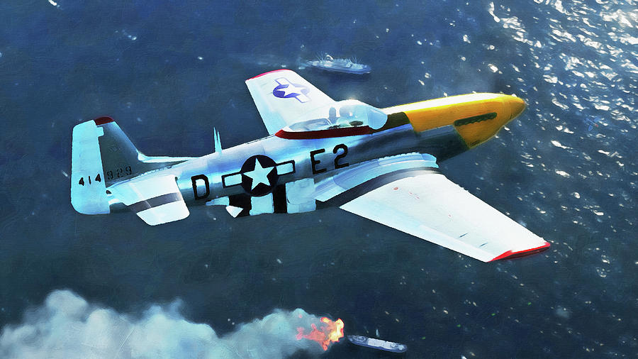 Mustang P51D - 29 Painting by AM FineArtPrints