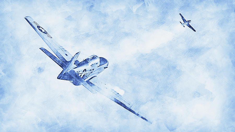 Mustang P51D - 30 Painting by AM FineArtPrints