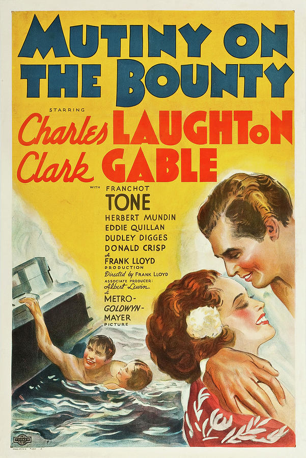Mutiny on the Bounty - 1935 Digital Art by Original Movie Poster Mutiny on the Bounty - 1935 Digital Art by Original Movie Poster