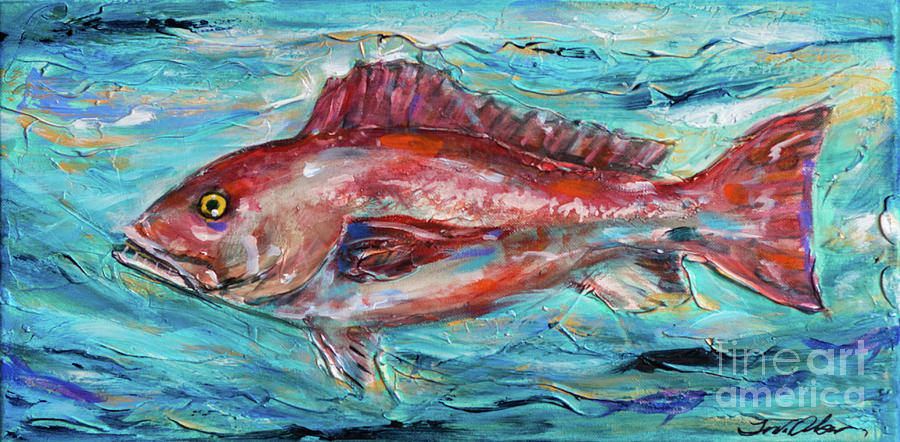 Mutton Snapper Painting by Linda Olsen