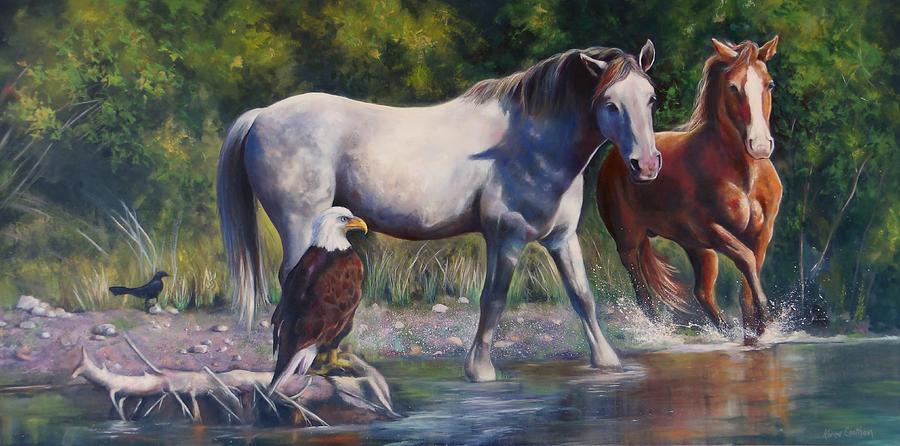 Mutual Respect Painting by Karen Kennedy Chatham