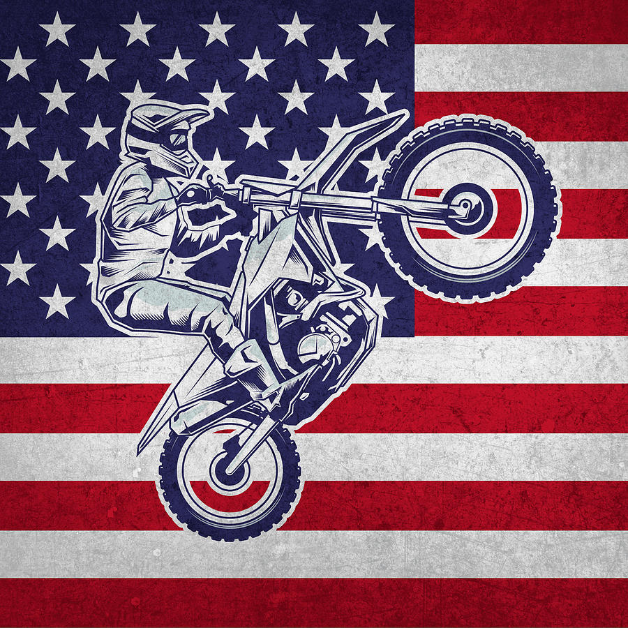 Mx Motocross - Biker Dirt Bike Supermoto Digital Art by Crazy Squirrel ...