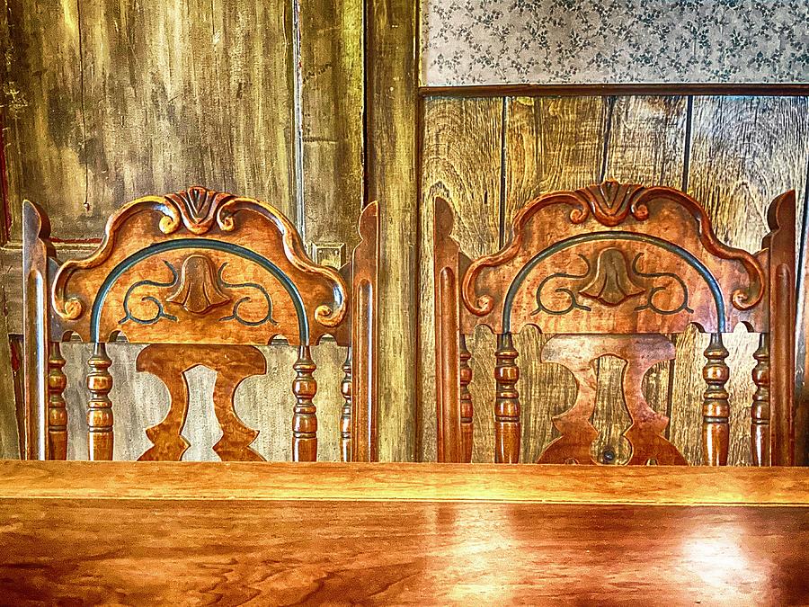  My Antique Chairs 120123 Photograph by Mary Bedy