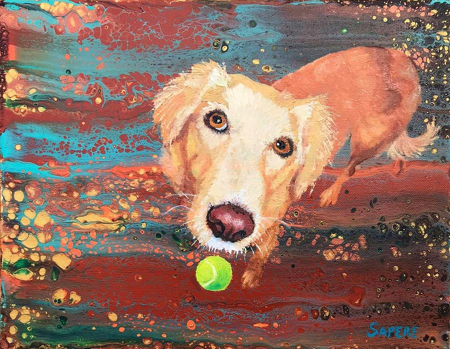 My Ball Painting by Lynee Sapere