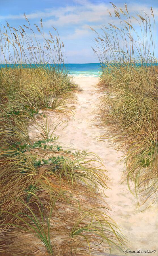 Beach Decor Painting - My Beach by Laurie Snow Hein