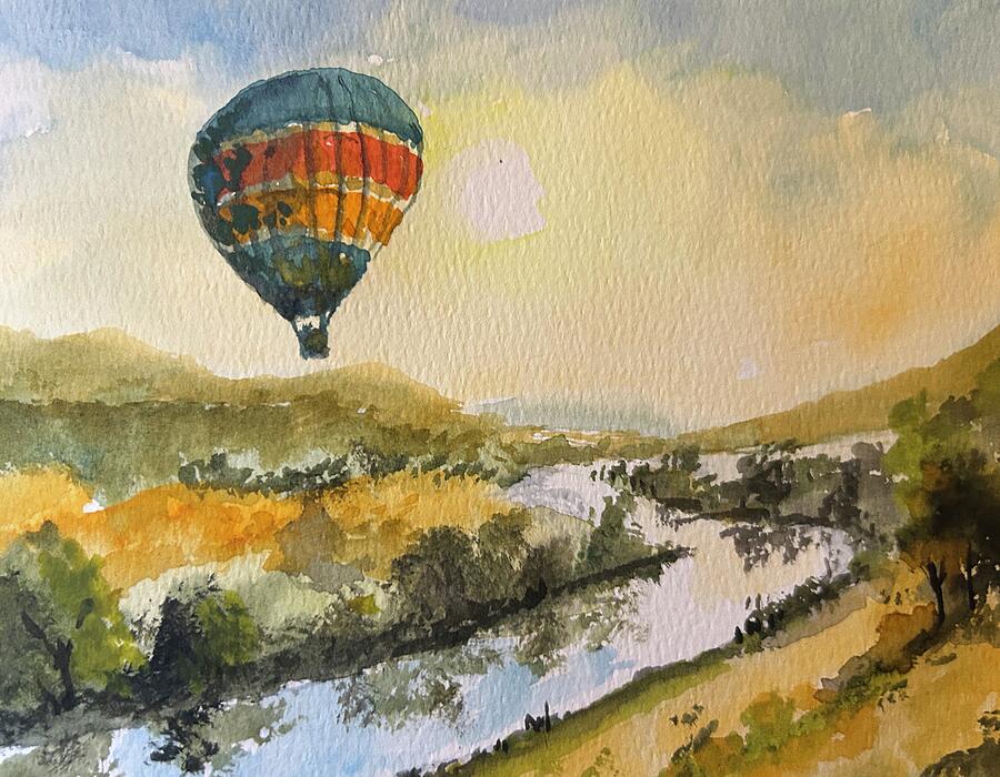 My Beautiful Balloon Painting by Larry Whitler My Beautiful Balloon Painting by Larry Whitler