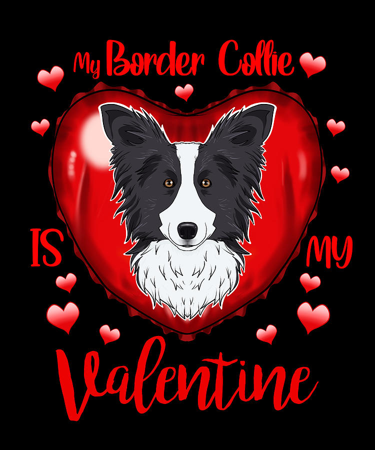 images for a collie valentines day