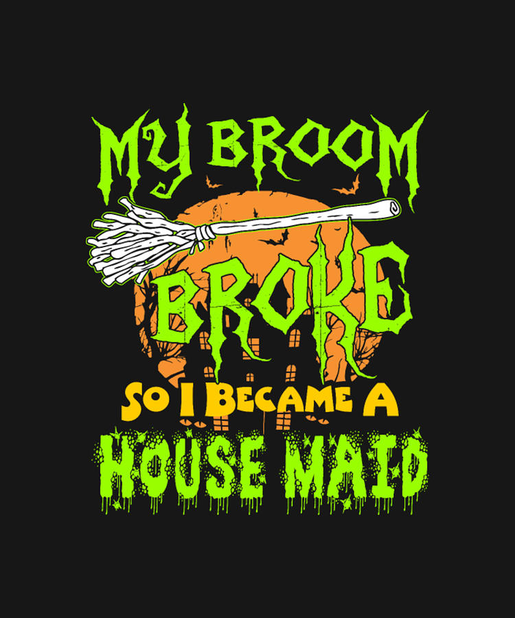 My Broom Broke So I Became A House Maid Digital Art By Tinh Tran Le