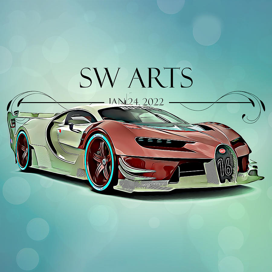 My Bugatti Digital Art by Dujuan Robertson